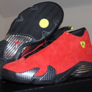 2014 Air Jordan Retro 14 Ferrari Size 10.5 Red/Black Original OG Vintage NEW